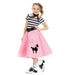 Buy Kids Poodle Dress With Scarf Belt from Costume Super Centre AU