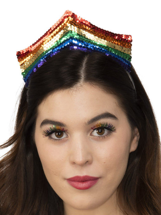 Buy Pride Sequin Rainbow Tiara for Adults from Costume Super Centre AU