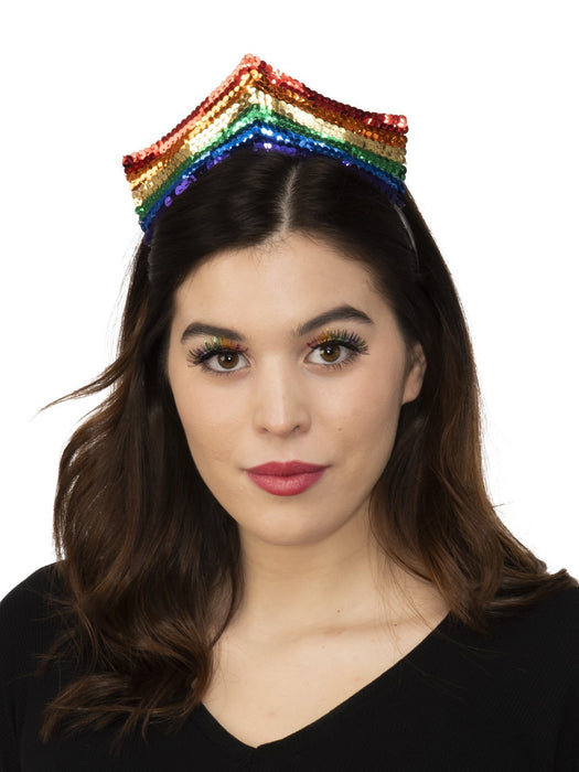 Buy Pride Sequin Rainbow Tiara for Adults from Costume Super Centre AU