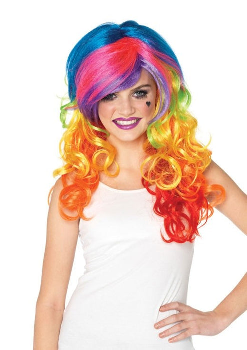 Buy Rainbow Rocker Multicolour Wig for Adults from Costume Super Centre AU