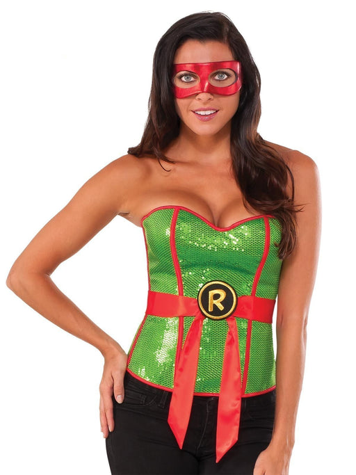 Teenage Mutant Ninja Turtles - Raphael Adult Sequin Corset | Costume Super Centre AU