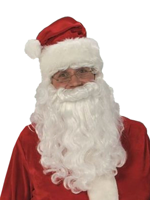Buy Santa Suit 8 Piece Velvet Deluxe Costume for Adults from Costume Super Centre AU