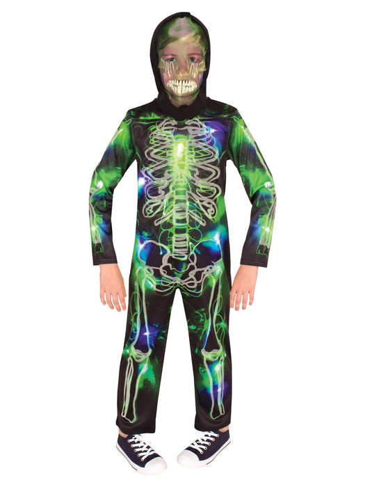 Buy Skeleton Spooky Glow In The Dark Costume for Kids from Costume Super Centre AU
