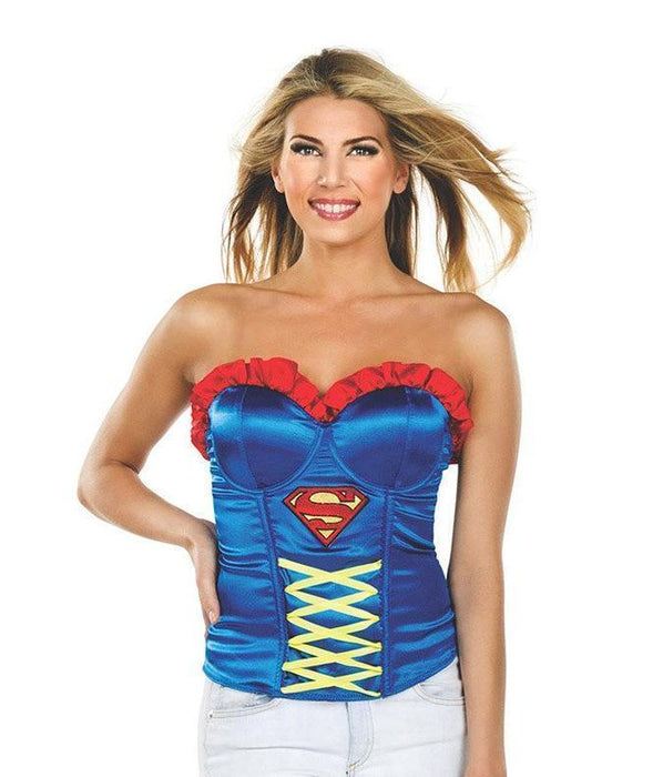 Supergirl Ribbon Detail Adult Corset | Costume Super Centre AU