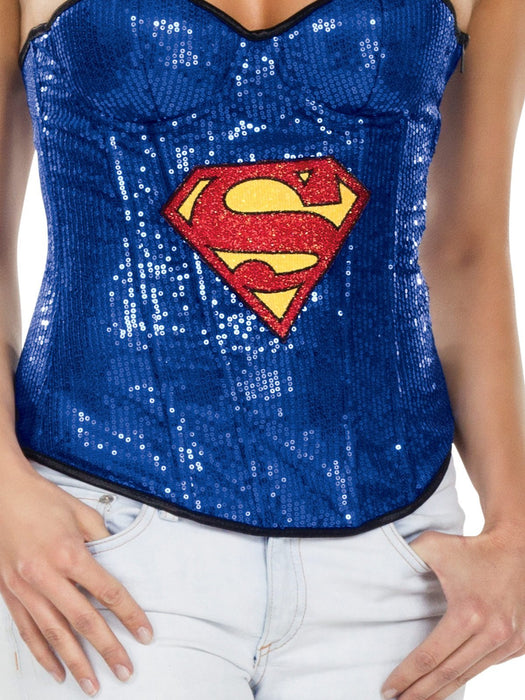 Buy Supergirl Sequin Corset for Adults - Warner Bros DC Comics from Costume Super Centre AU