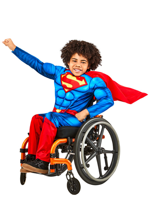 Buy Superman Adaptive Costume for Kids - Warner Bros Justice League from Costume Super Centre AU