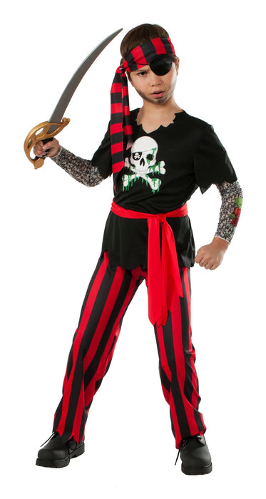 Buy Tattooed Pirate Costume for Kids from Costume Super Centre AU