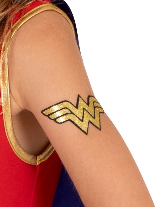 Buy Wonder Woman Glitter Tattoo - Warner Bros DC Comics from Costume Super Centre AU