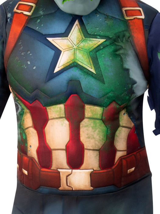 Buy Zombie Captain America Deluxe Costume for Teens - Marvel What If? from Costume Super Centre AU