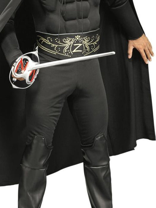 Buy Zorro Deluxe Muscle Chest Costume for Adults - Zorro from Costume Super Centre AU